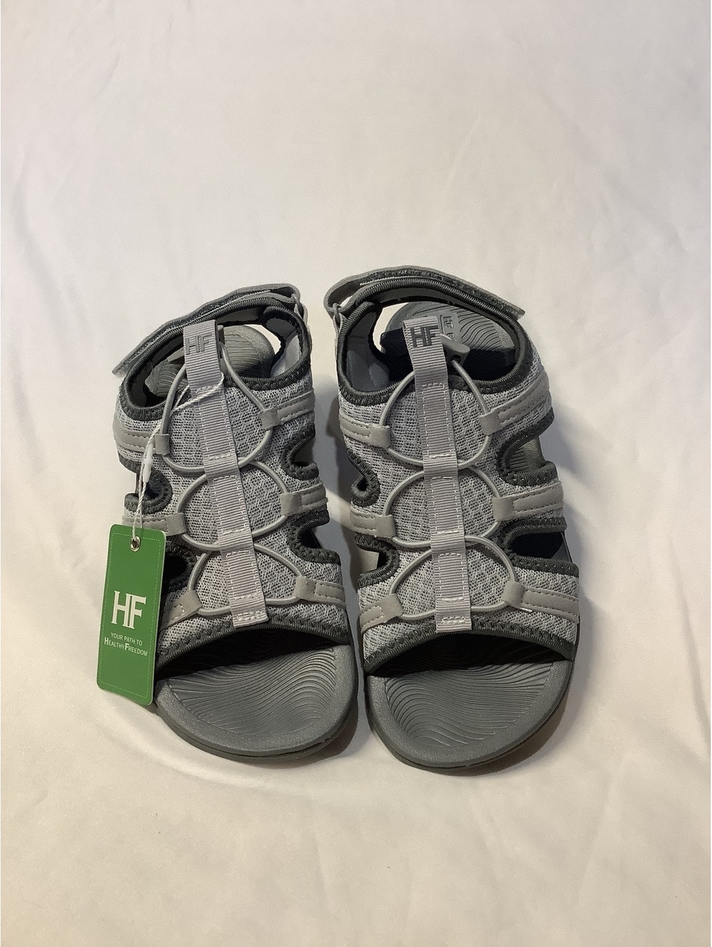 New HIKE Healthy Freedom Men's Gray Outdoor Sport Sandals Size 6 US